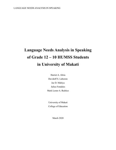 All the. . Grade 12 research title about humss